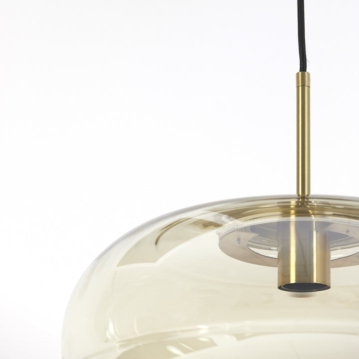 Misty Pendant Light - Gold & Amber Light & Living 13
