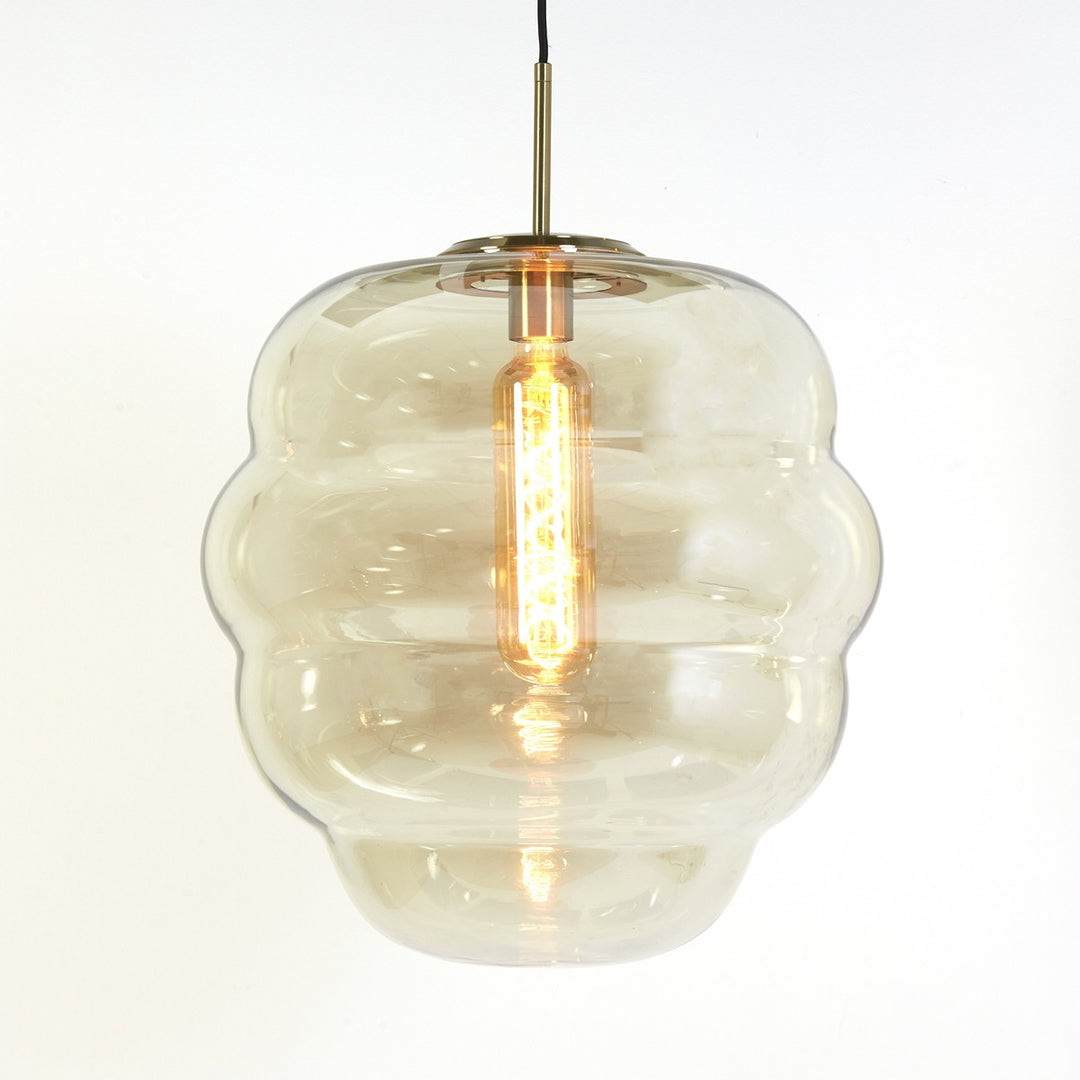 Misty Pendant Light - Gold & Amber Light & Living 16