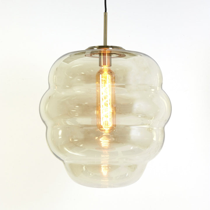 Misty Pendant Light - Gold & Amber Light & Living 16