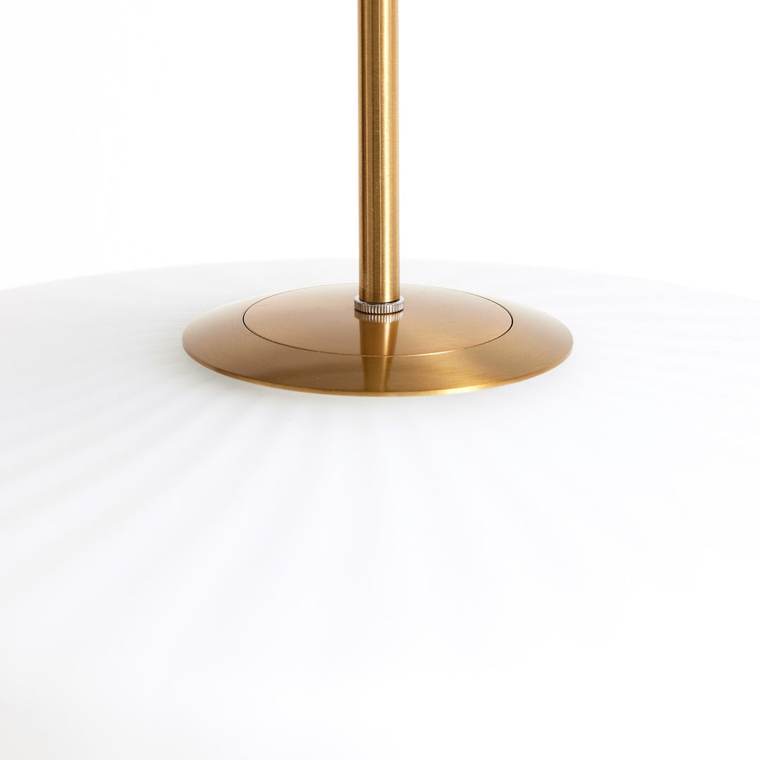 Pleat Pendant Light - Gold & Matte White Light & Living 3