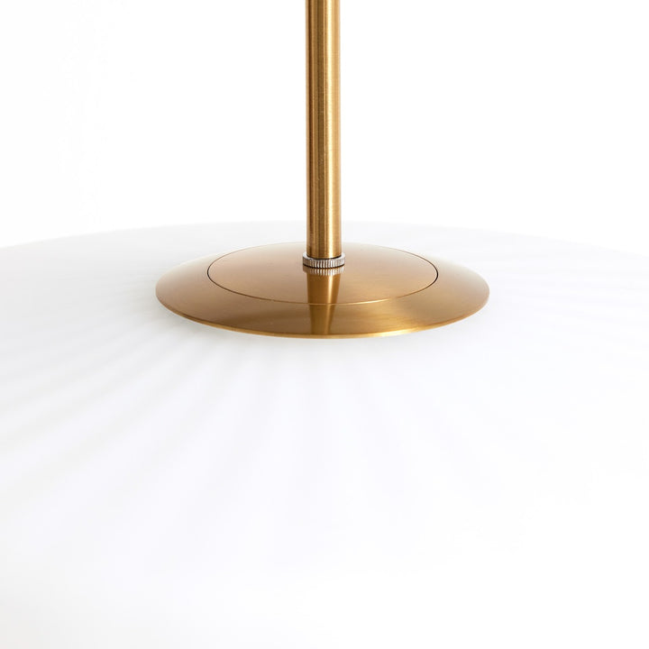 Pleat Pendant Light - Gold & Matte White Light & Living 3