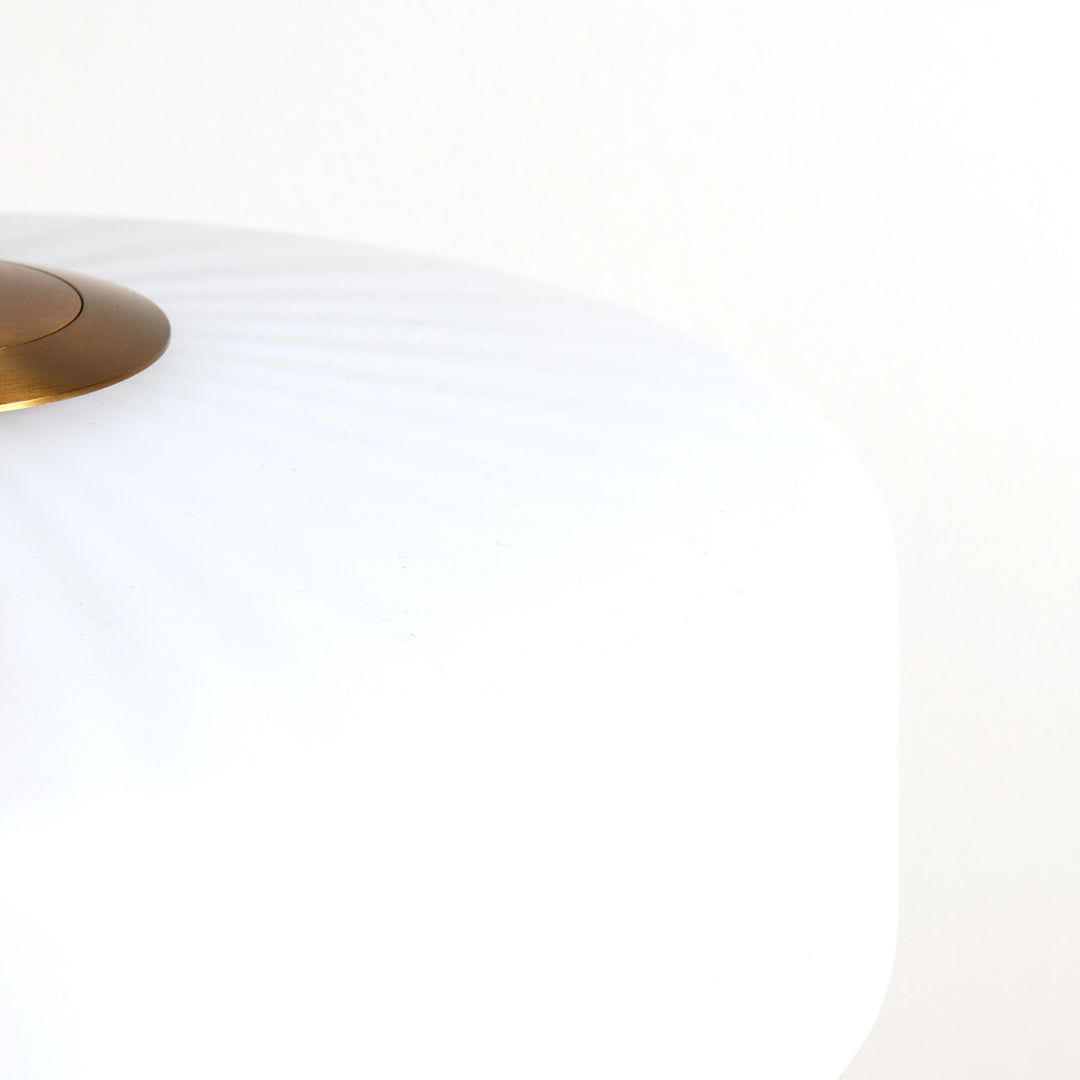 Pleat Pendant Light - Gold & Matte White Light & Living 4