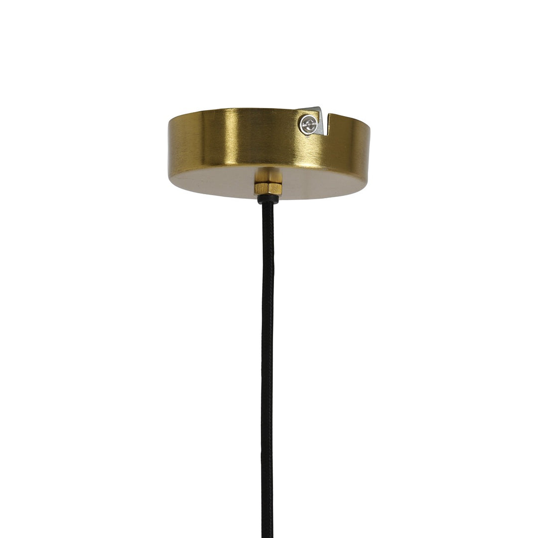Pleat Pendant Light - Gold & Matte White Light & Living 5
