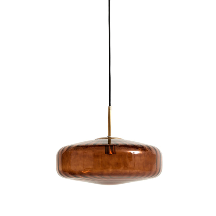 Pleat Pendant Light - Gold & Brown Light & Living 1