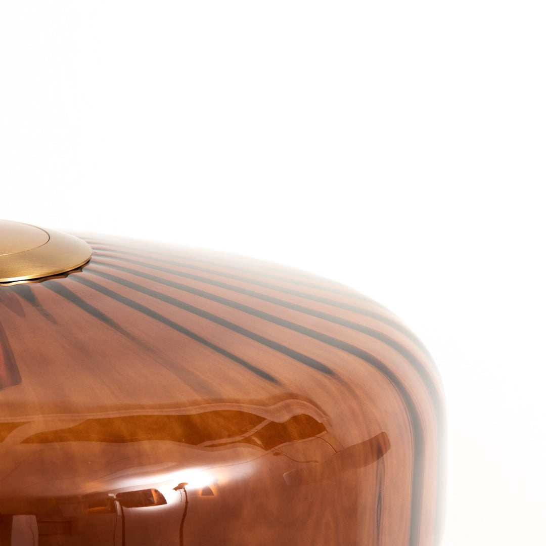 Pleat Pendant Light - Gold & Brown Light & Living 3