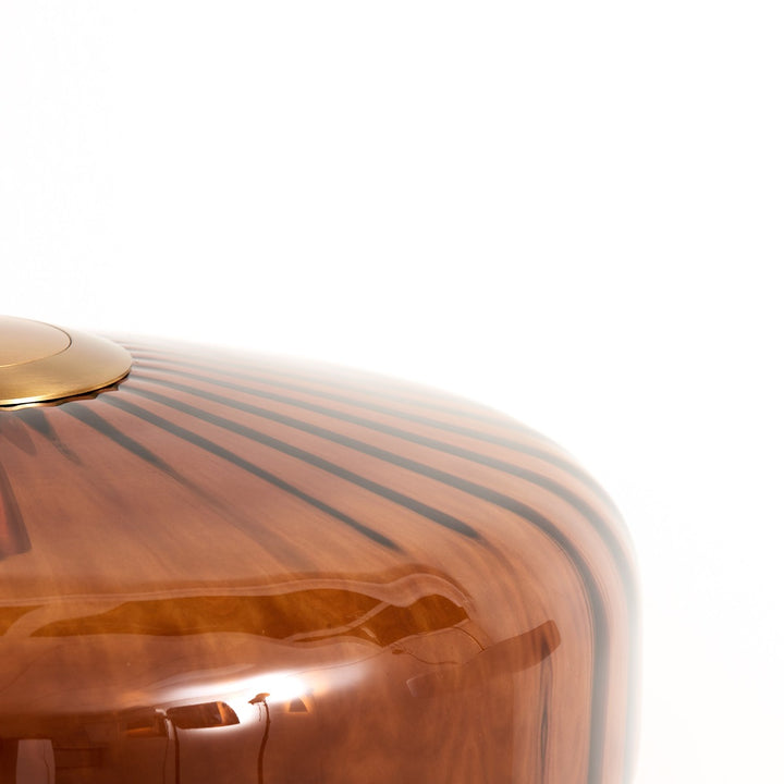 Pleat Pendant Light - Gold & Brown Light & Living 3