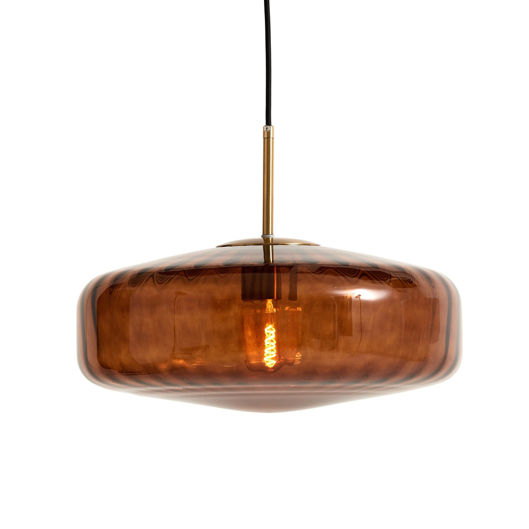Pleat Pendant Light - Gold & Brown Light & Living 5