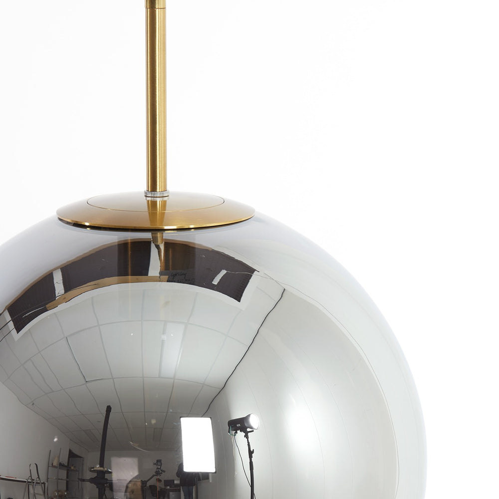 Medina 3 Light Pendant Light - Gold & Smoked Glass Light & Living 2
