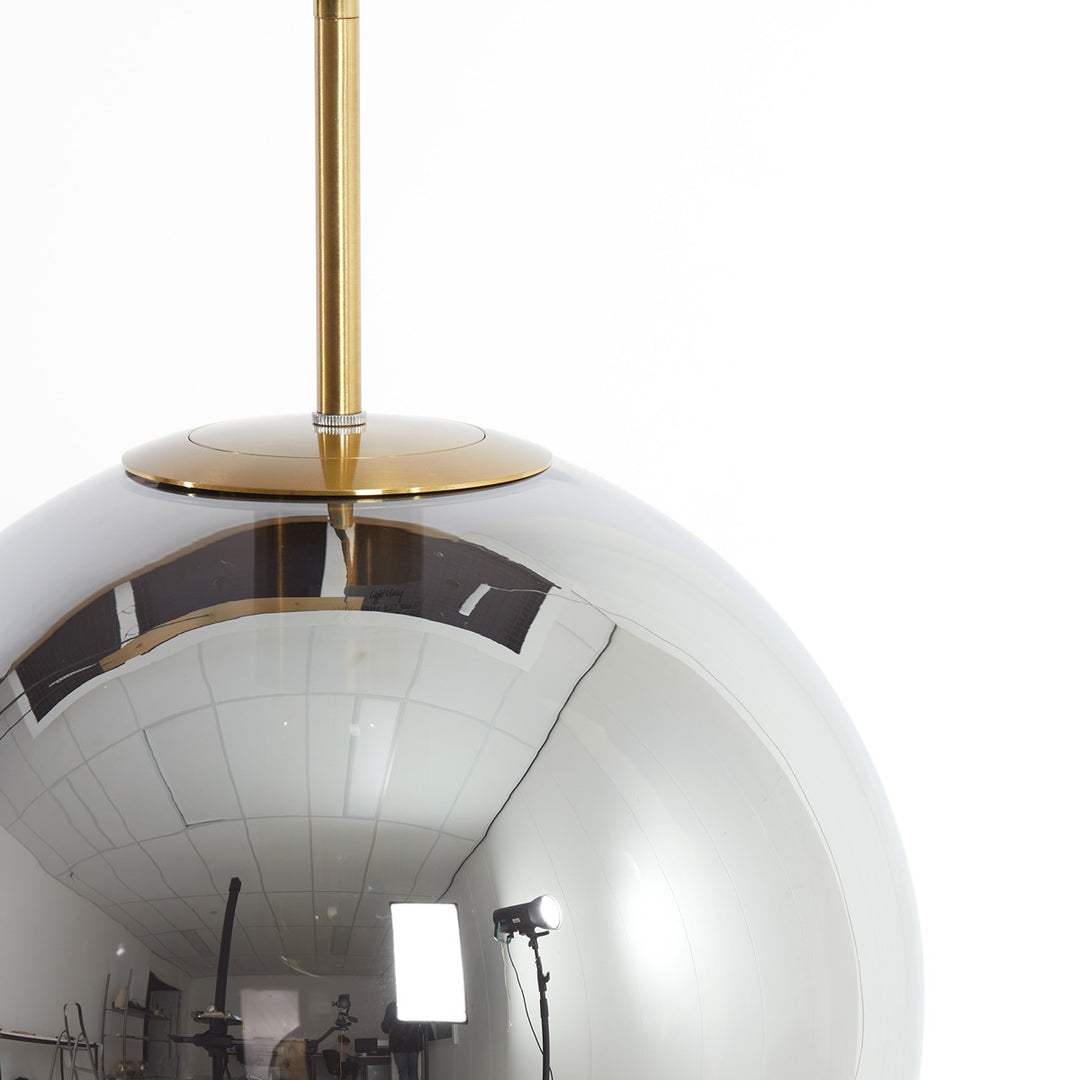 Medina 3 Light Pendant Light - Gold & Smoked Glass Light & Living 2