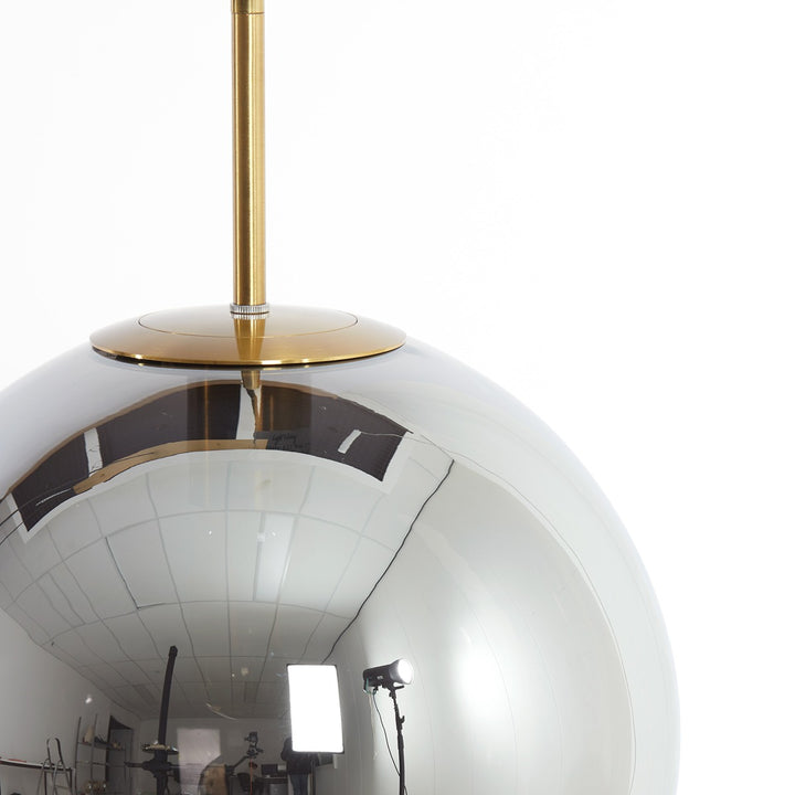 Medina 3 Light Pendant Light - Gold & Smoked Glass Light & Living 2