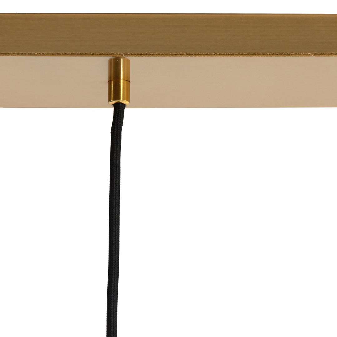Medina 3 Light Pendant Light - Gold & Smoked Glass Light & Living 4