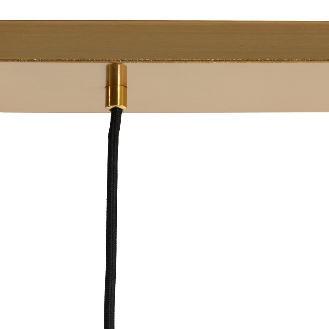 Medina 3 Light Pendant Light - Amber & Gold Light & Living 4
