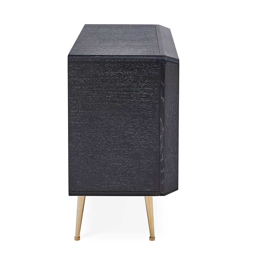 Reform 3 Drawer Chest of Drawers - Brass & Black Design Maven 7