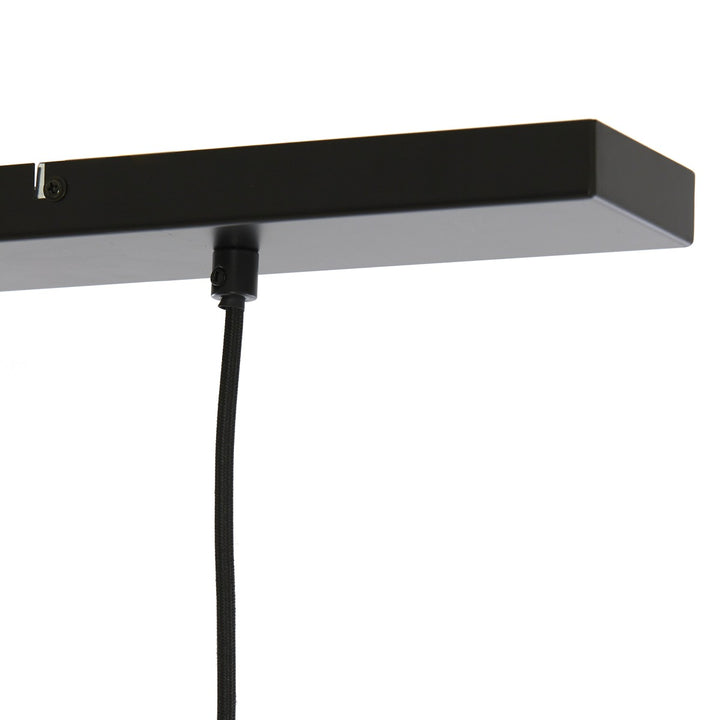 Solna 3 Light Pendant Light - Antique Bronze & Smoked Glass Light & Living 3