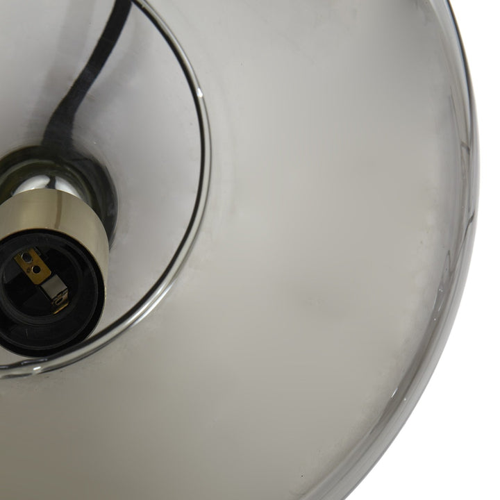 Solna 3 Light Pendant Light - Antique Bronze & Smoked Glass Light & Living 4