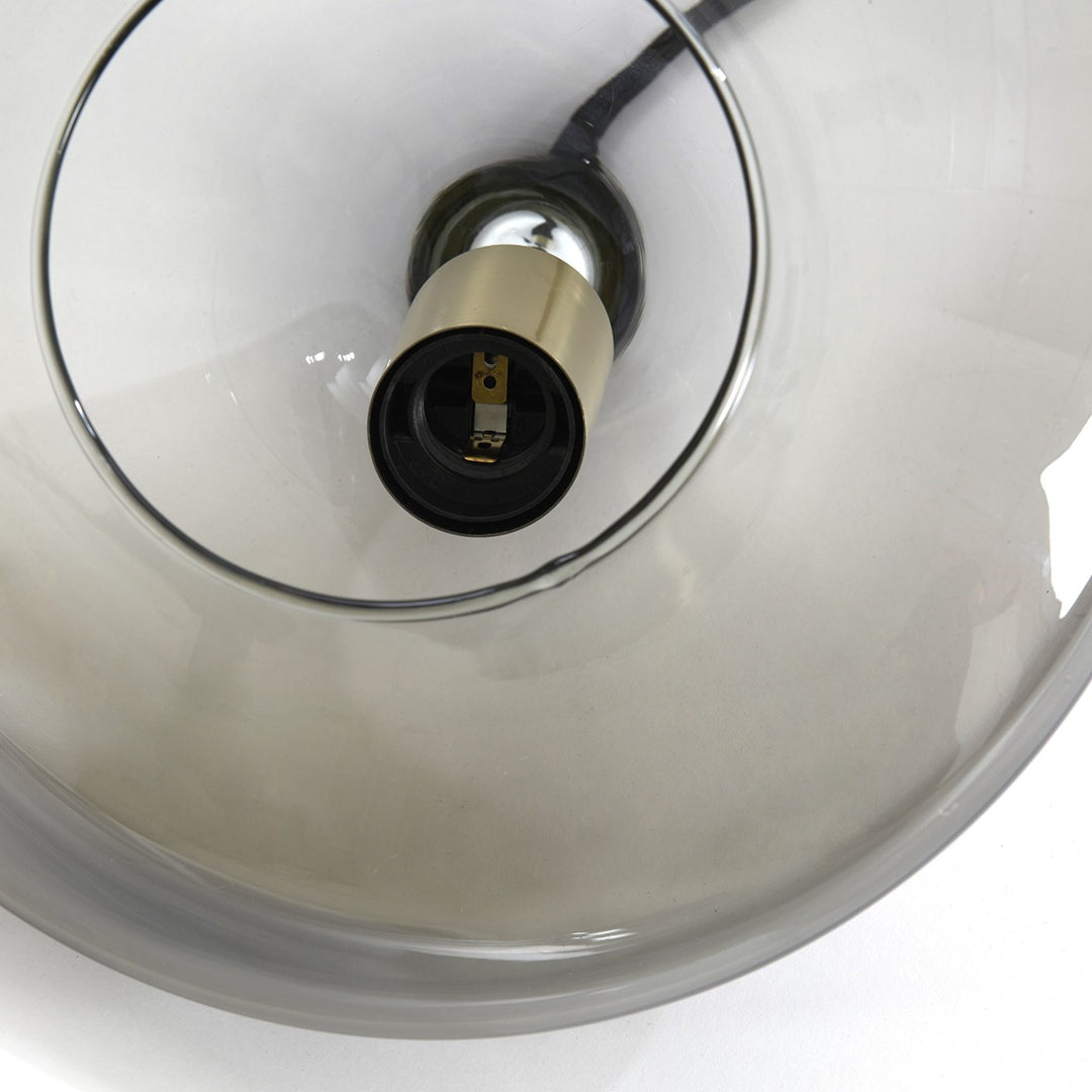 Solna 3 Light Pendant Light - Antique Bronze & Smoked Glass Light & Living 5