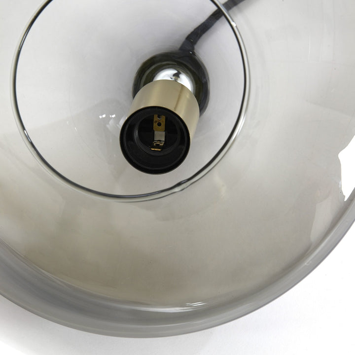 Solna 3 Light Pendant Light - Antique Bronze & Smoked Glass Light & Living 5