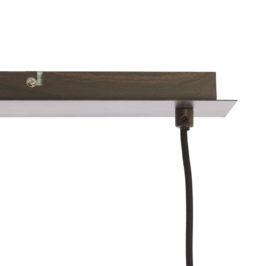 Bibury 3 Light Wooden Pendant Light - White Light & Living 2