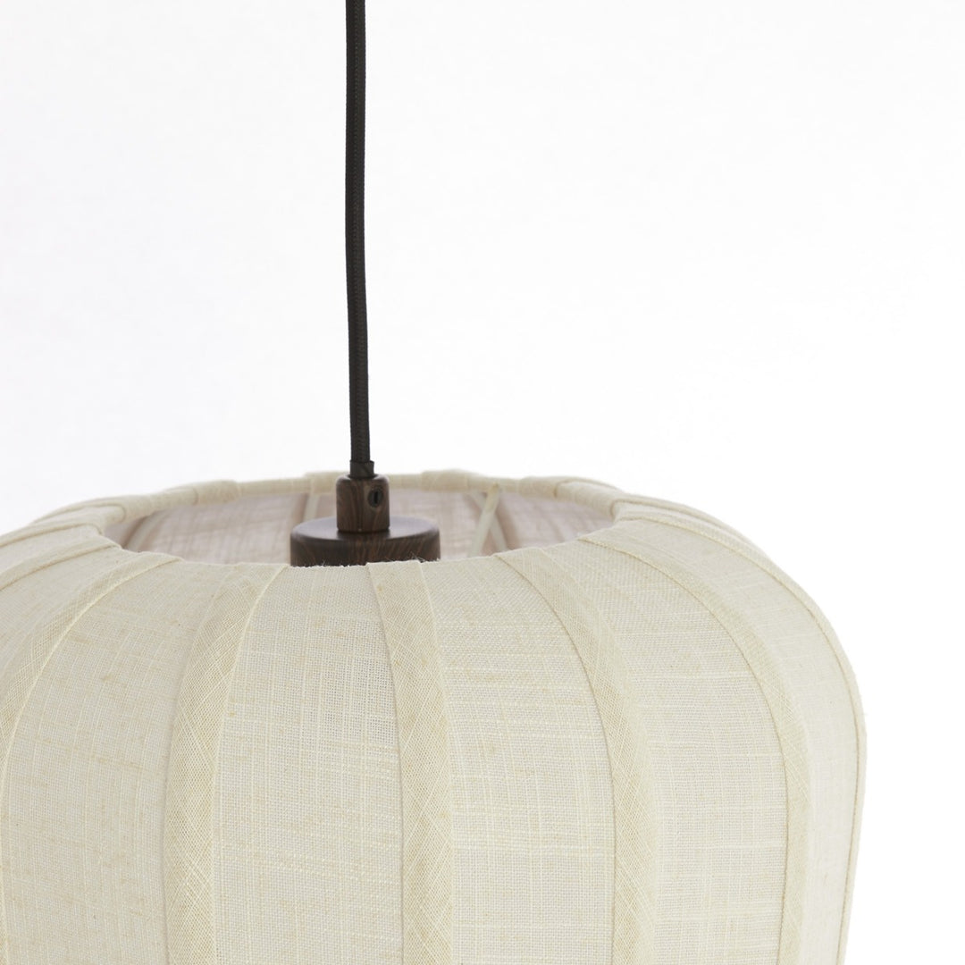 Bibury 3 Light Wooden Pendant Light - White Light & Living 3