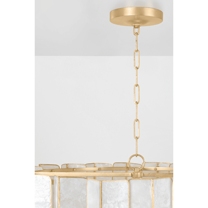 Cartagena Capiz Shell Chandelier Hudson Valley Lighting 5