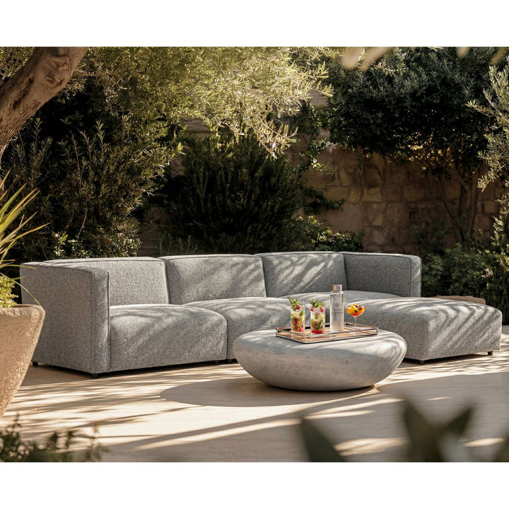 Riviera Outdoor Modular Sofa (Crib 5) - Lima Grey
