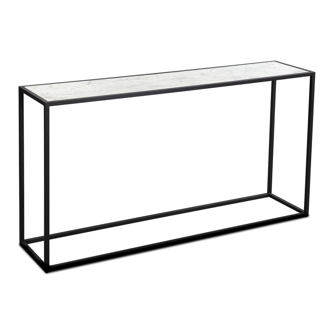 Noto Carrara Marble Console Table - Black LiangAndEimil 2