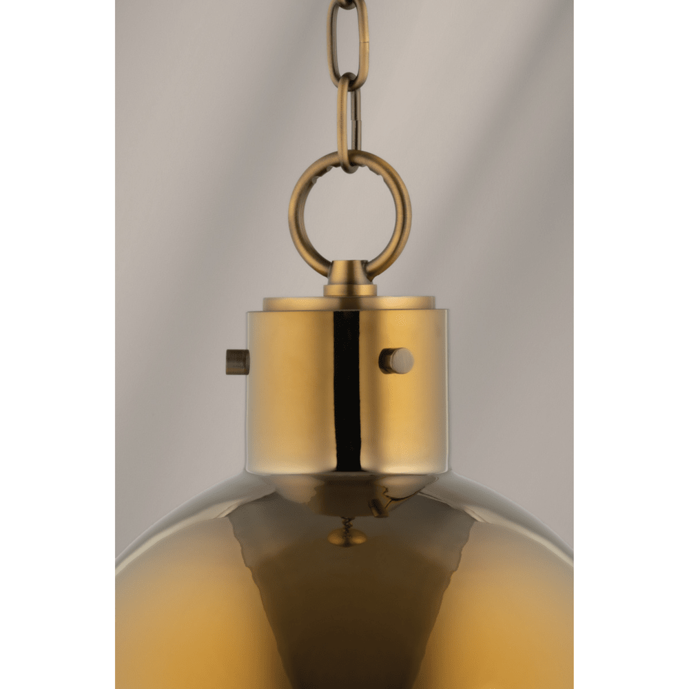 Beryl Glass Pendant Light - Brass Hudson Valley Lighting 4