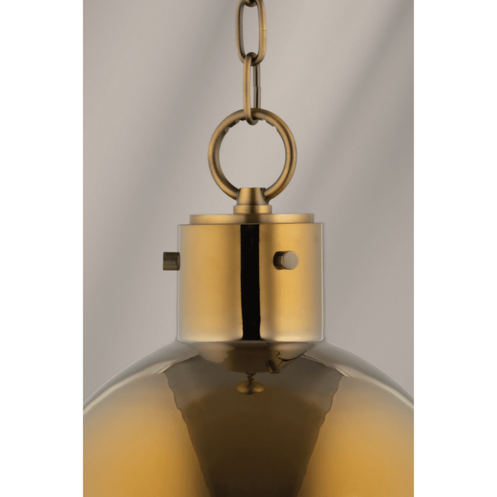 Beryl Glass Pendant Light - Brass Hudson Valley Lighting 4