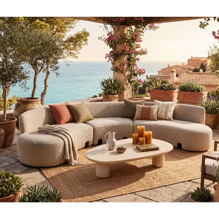 Capri Outdoor Modular Sofa (Crib 5) - Lima Beige