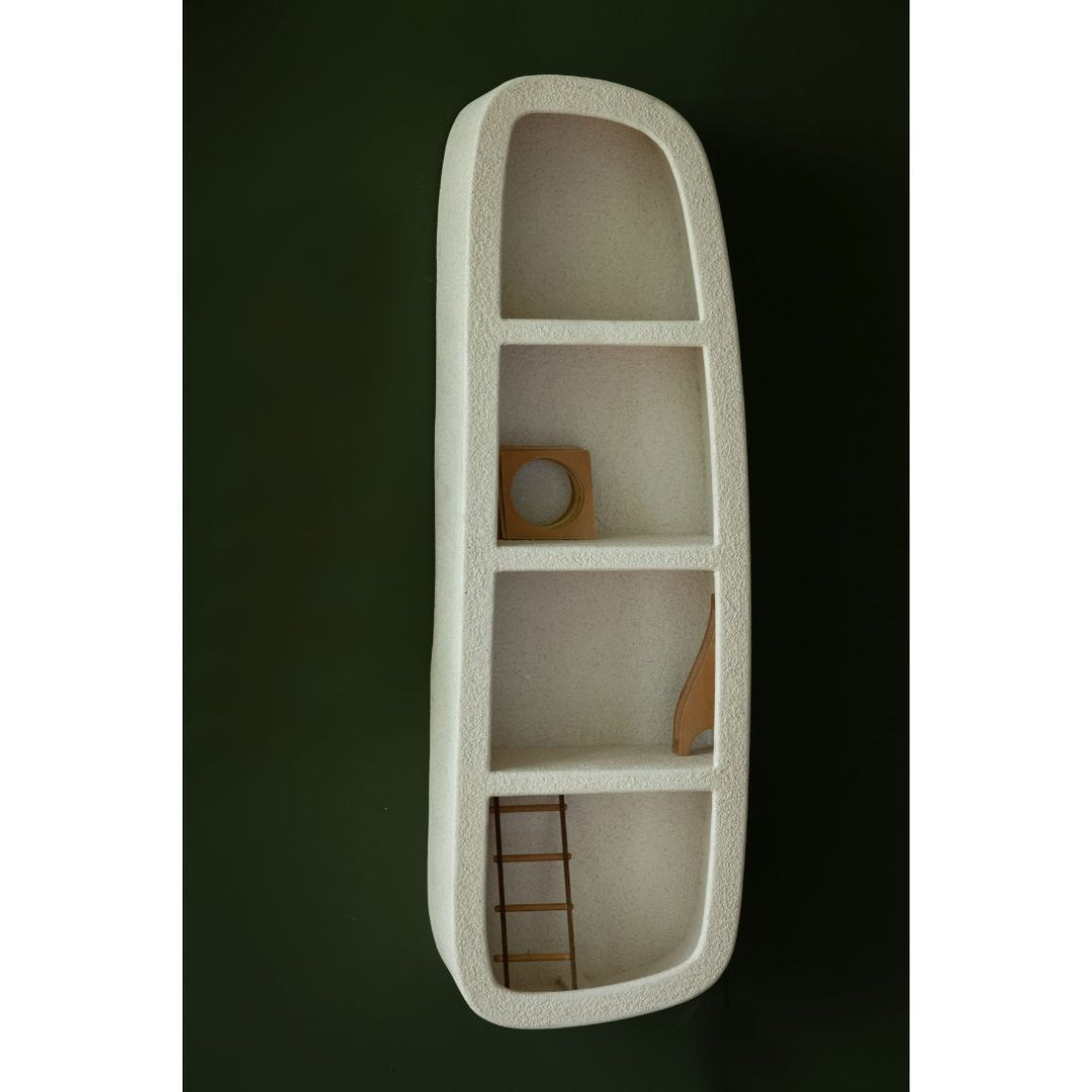 Veda 3 Recycled Marble Wall Shelf