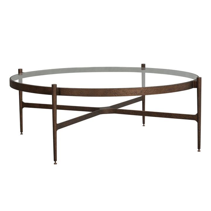 Soho Round Coffee Table - Antique Brass LiangAndEimil 2