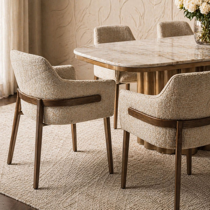 Tessa Set of 2 Dining Chairs (Crib 5) - Field Beige