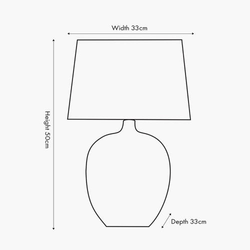 Tanya Textured Ceramic Table Lamp - Natural & Cream Pacific Lifestyle 3