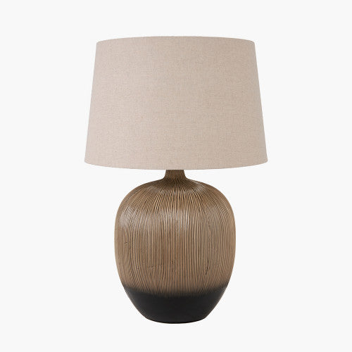  Pacific Lifestyle-Olivia's Tanya Textured Ceramic Table Lamp-Beige 685 
