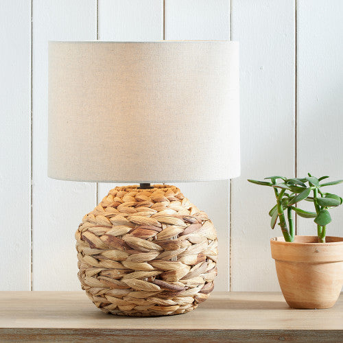  Pacific Lifestyle-Olivia's Koda Plaited Water Hyacinth Table Lamp in Natural-Natural 157 