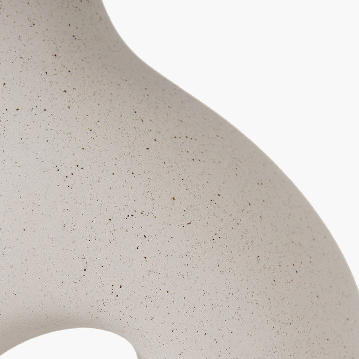 Malia Organic Ceramic Table Lamp - Monochrome Pacific Lifestyle 4