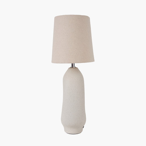 Lila Organic Tall Ceramic Table Lamp - Natural Pacific Lifestyle 2