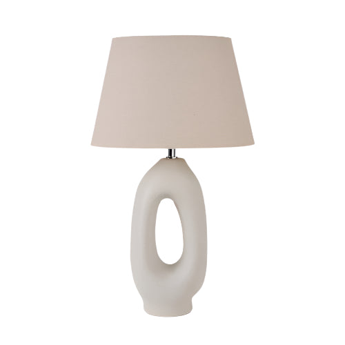 Lila Organic Tall Ceramic Table Lamp - Natural Pacific Lifestyle 1