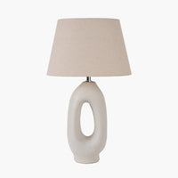 Olivia's Lila Natural Organic Tall Ceramic Table Lamp