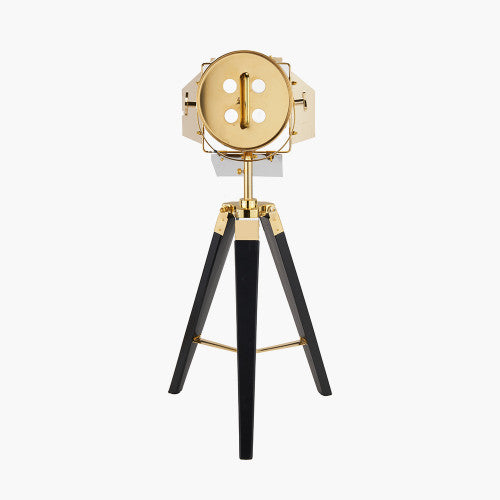 Olivia's Stanley Tripod Table Lamp in Gold and Black