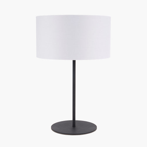 Olivia's Eleni Matt Black & Ivory Table Lamp