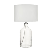 Olivia's Bellamy Clear Bubble Glass Table Lamp