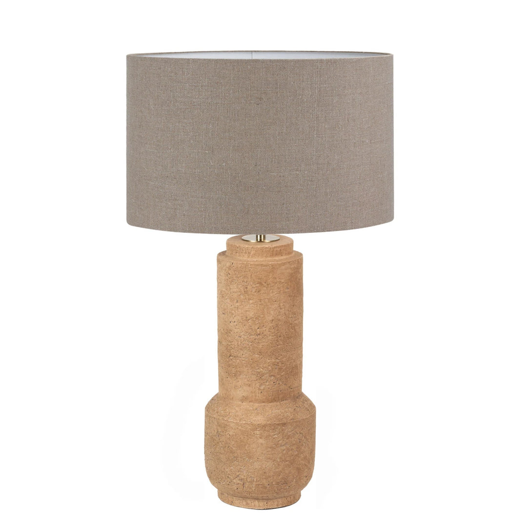 Gaiana Concrete Table Lamp Base - Natural Linen