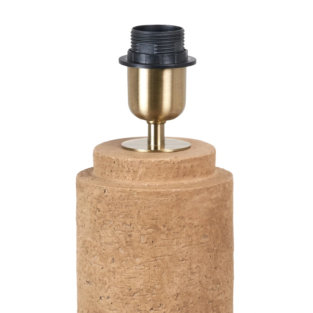 Gaiana Concrete Table Lamp Base - Natural Linen