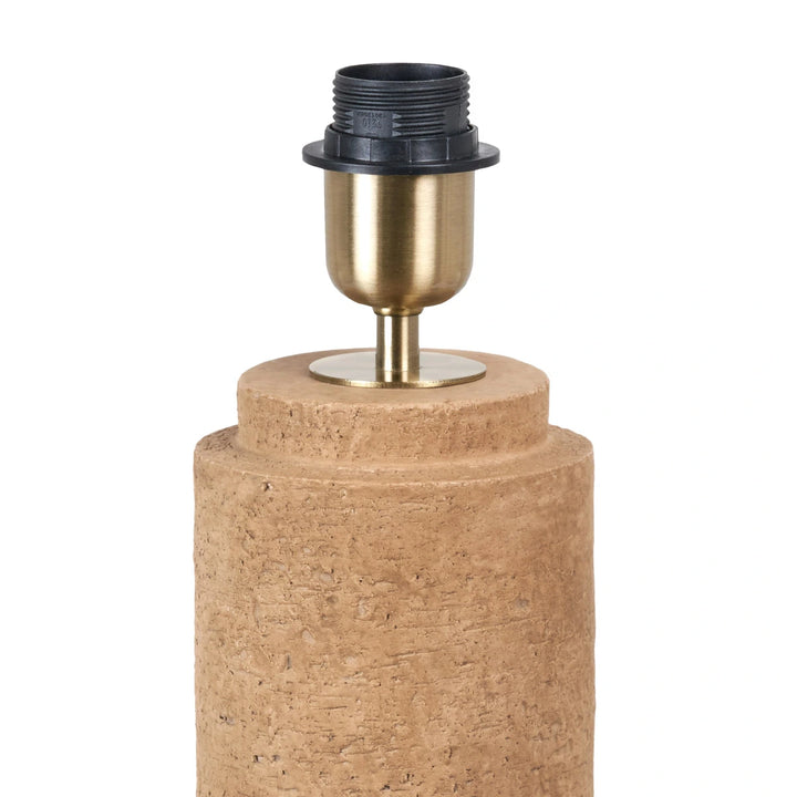 Gaiana Concrete Table Lamp Base - Natural Linen