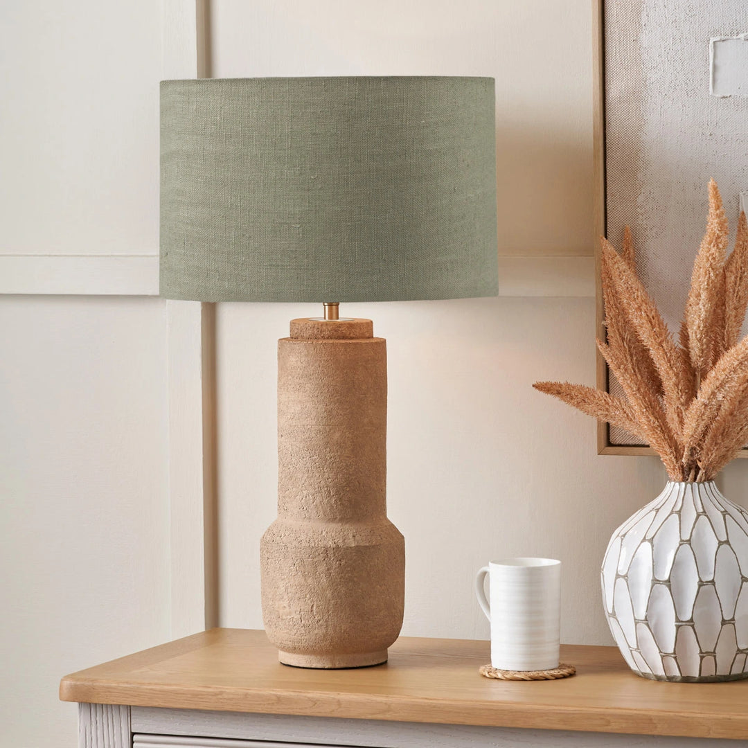 Gaiana Concrete Table Lamp Base - Pistachio Green