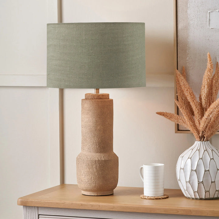 Gaiana Concrete Table Lamp Base - Pistachio Green
