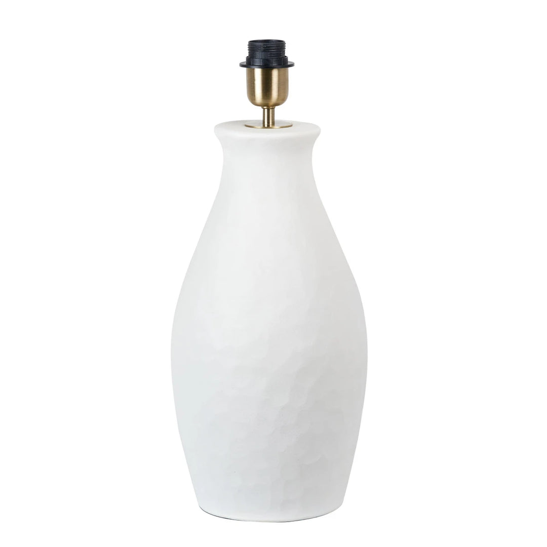 Eirene Textured Stoneware Table Lamp - Cinnamon Ikat