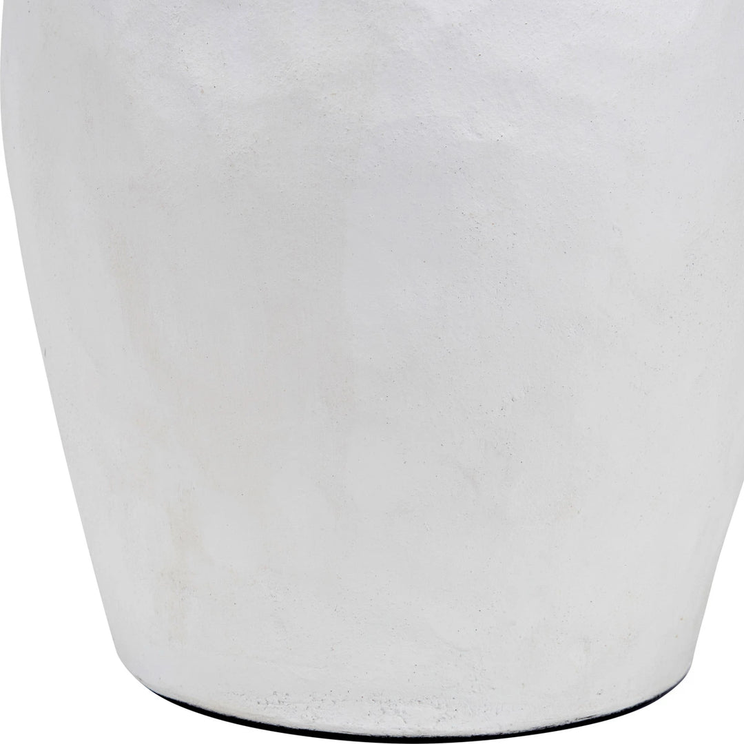 Eirene Textured Stoneware Table Lamp - Cinnamon Ikat