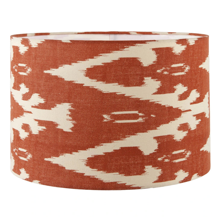 Eirene Textured Stoneware Table Lamp - Cinnamon Ikat